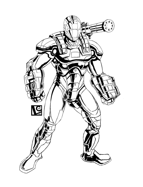 War Machine Drawing | Free download on ClipArtMag