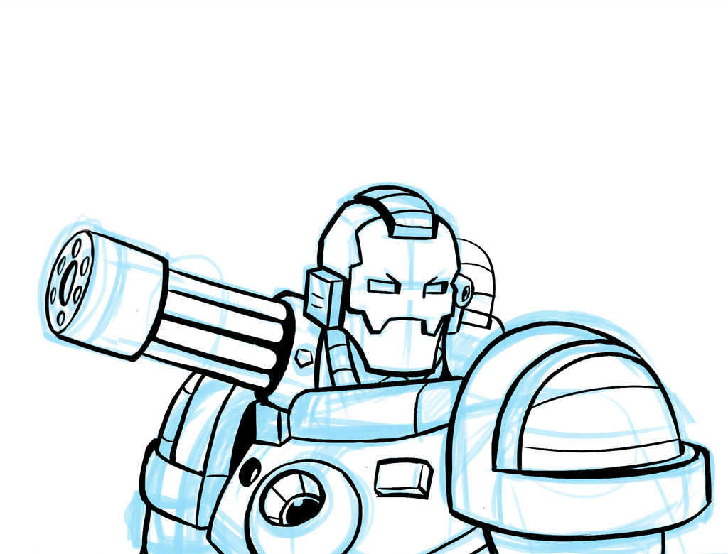 1024x780 War Machine Sketch