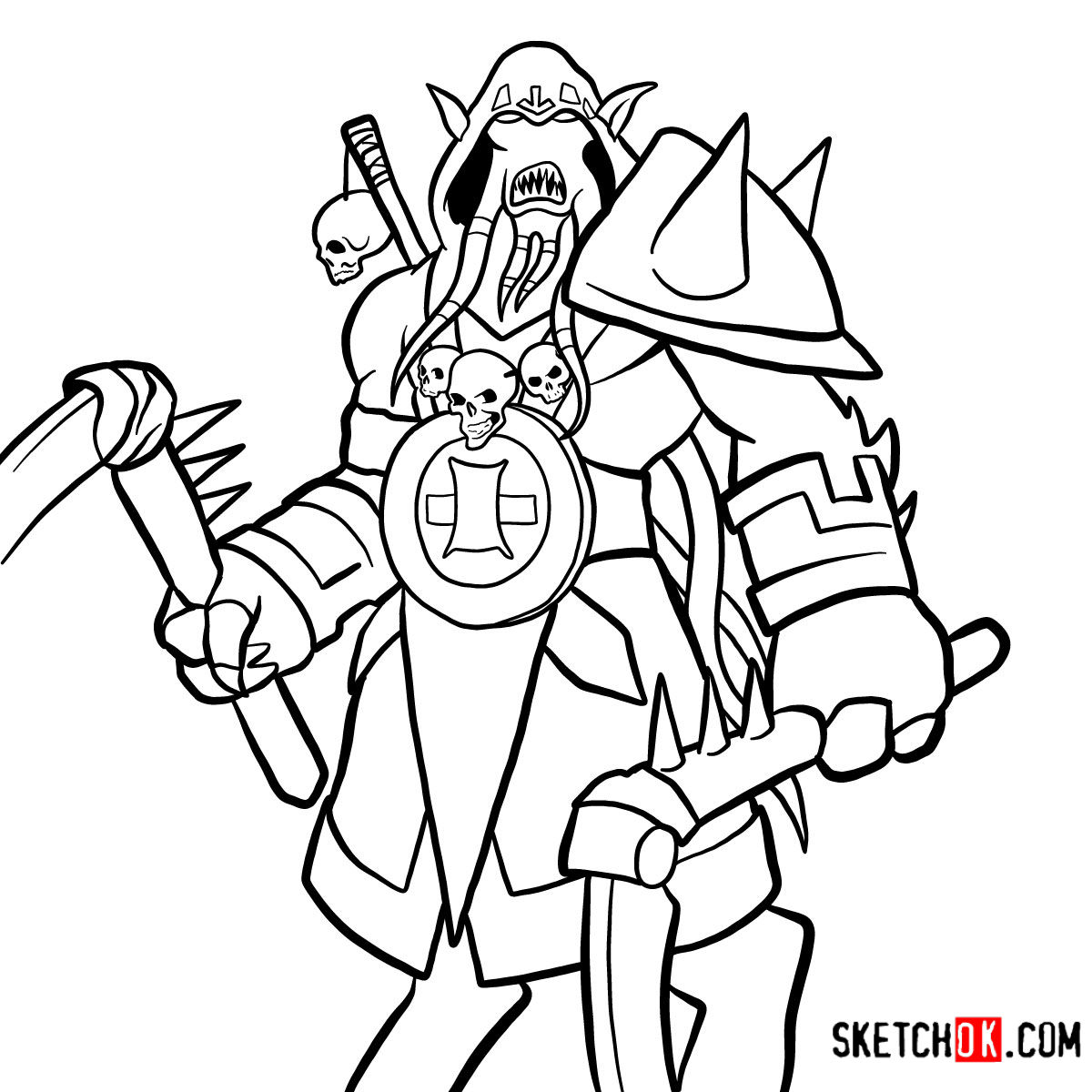 1200x1200 How To Draw Akama World Of Warcraft