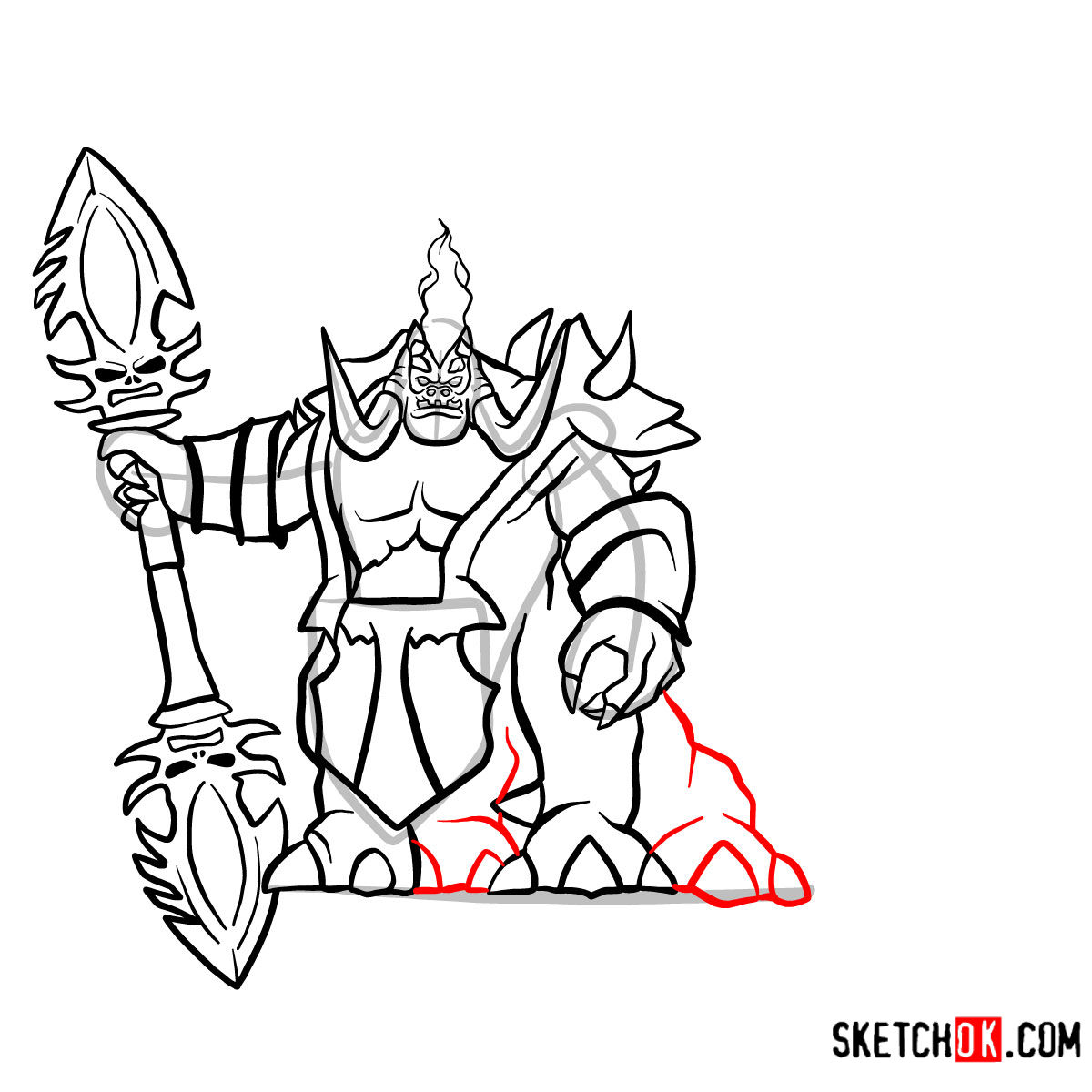 1200x1200 How To Draw Mannoroth The Destructor World Of Warcraft