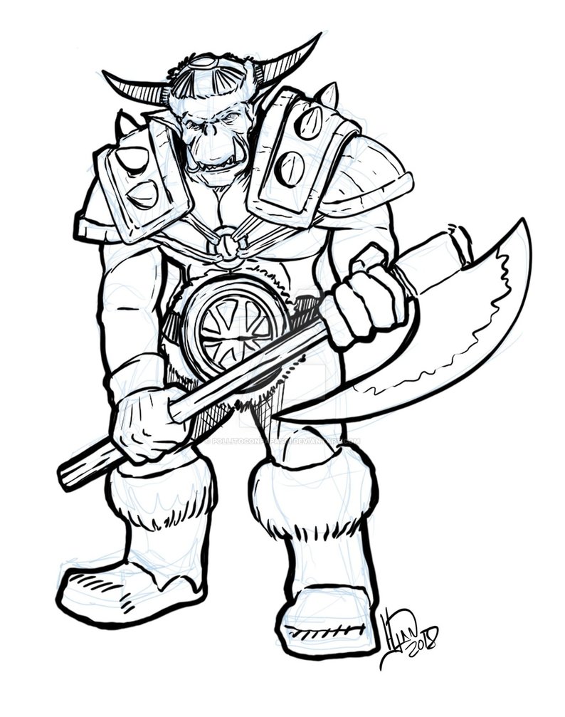 794x1007 Grunt From Warcraft