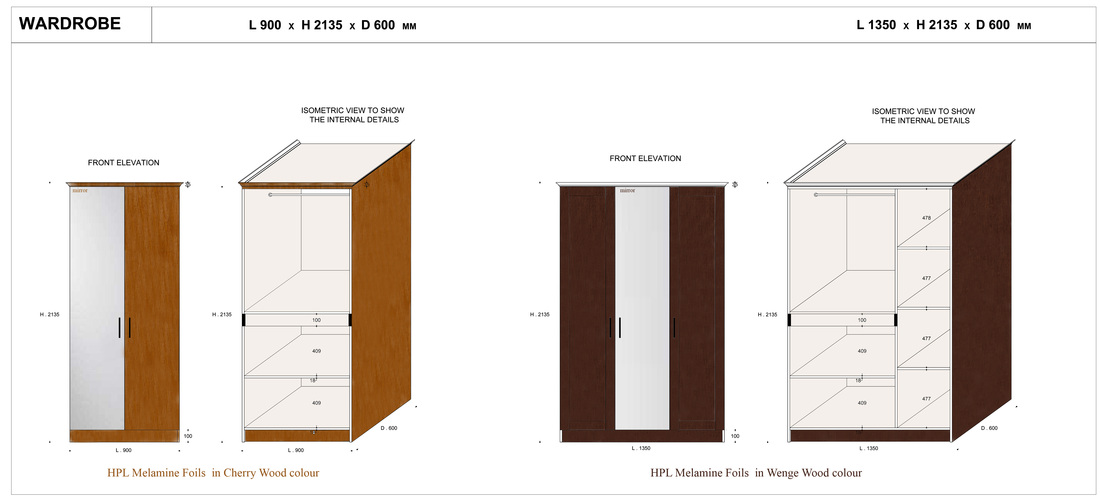 1100x501 interior design working drawings and estimation