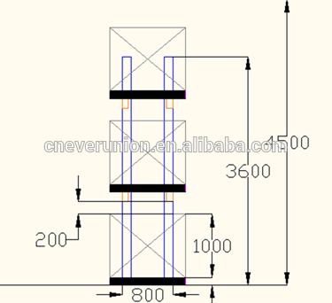375x342 Warehouse Storage Racking Free Cad Drawing Design
