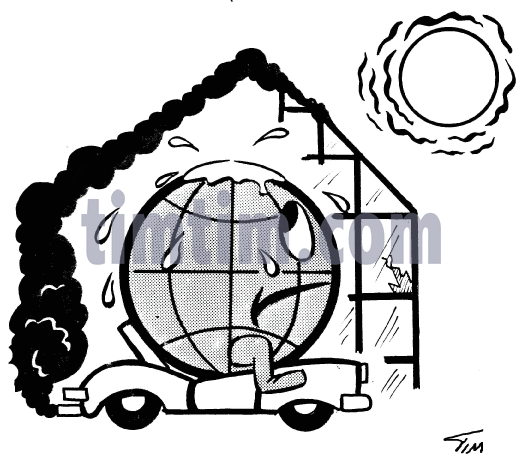 523x461 Free Drawing Of Cars Climate Change Bw From The Category