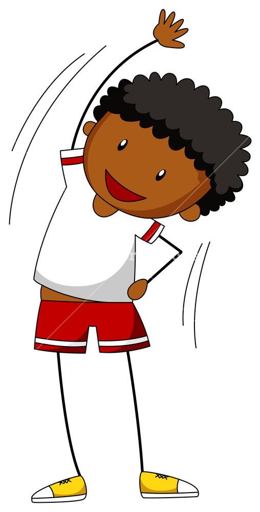 508x1000 Close Up Boy Warming Up Alone Royalty Free Stock Image