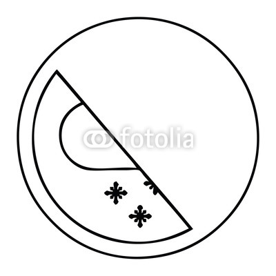 400x400 Line Drawing Cartoon Snow Cloud Warning Sign Buy Photos Ap