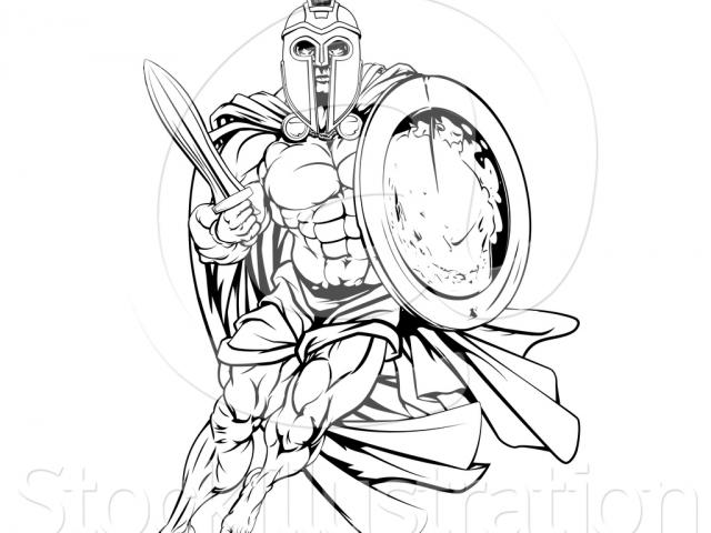 640x480 Angel Warrior Clipart Muscle