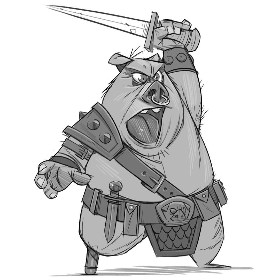 1080x1080 Warrior Drawing Free Download