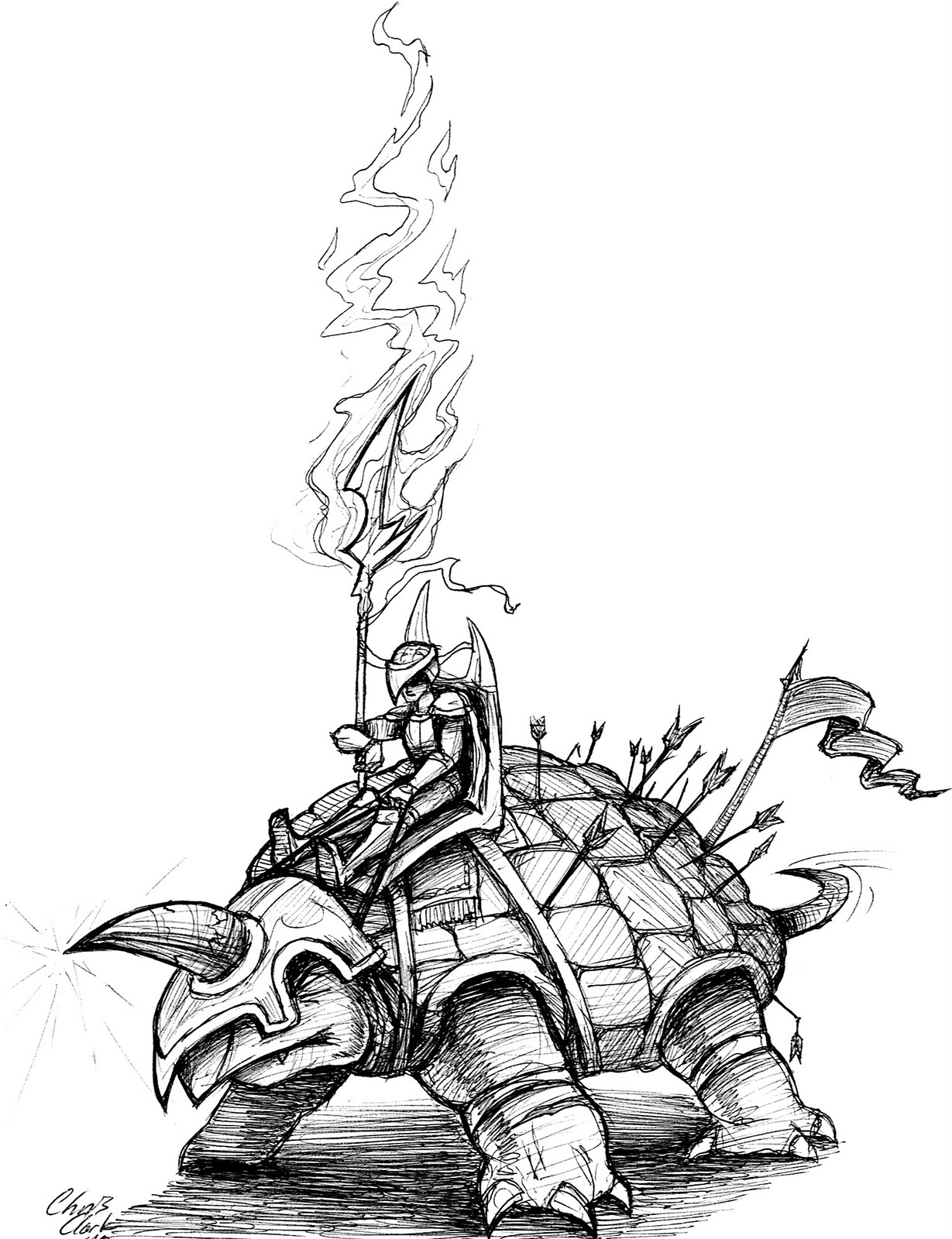 1229x1600 Kick Back Art Turtle Warrior