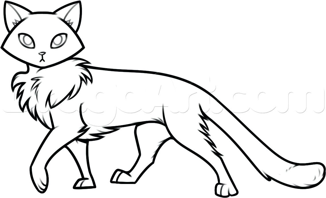 Warrior Cat Coloring Cats Pages Head Clipartmag Drawing Printable Tutorial ...