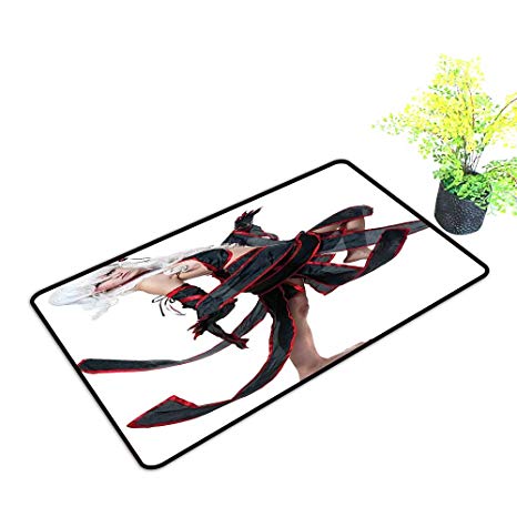 466x466 Gmnalahome Extra Thick Door Mat Pos Warrior Girl Manga