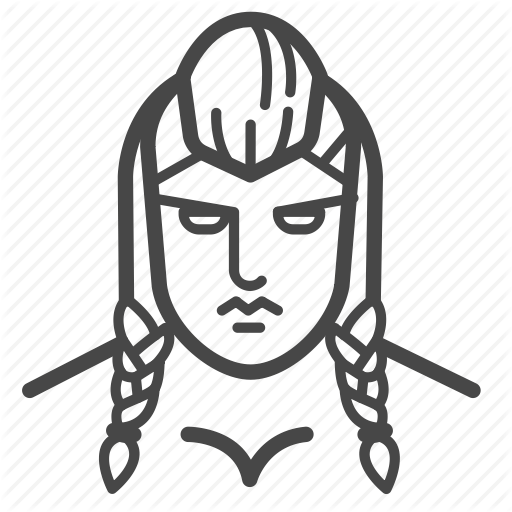 512x512 Female, Girl, Nordic, Viking, Warrior, Woman Icon