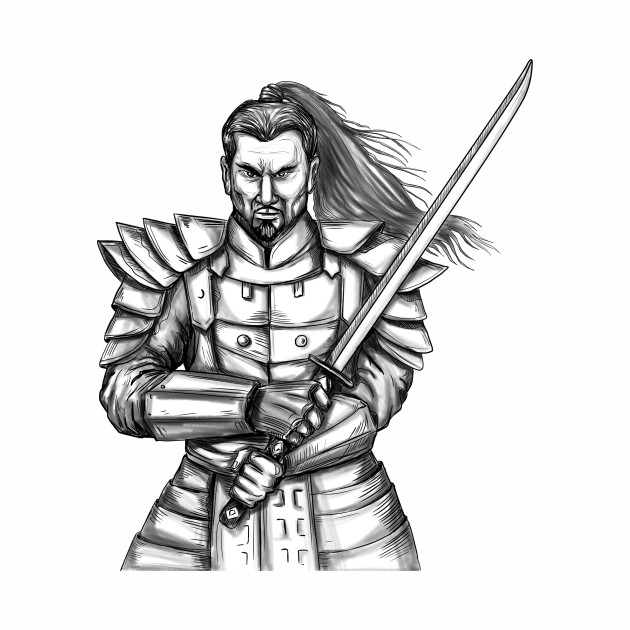 630x630 samurai warrior fight stance tattoo