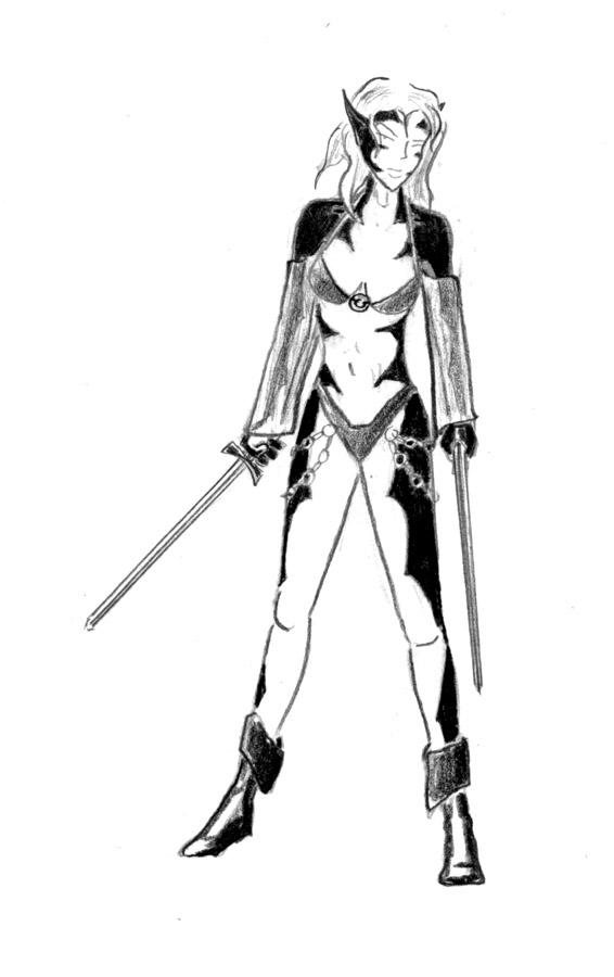 566x900 Sketch Warrior