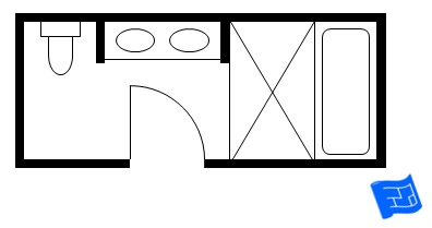396x209 Small Bathroom Floor Plans