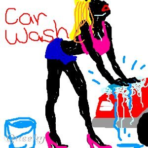 300x300 Car Wash A People Speedpaint Drawing