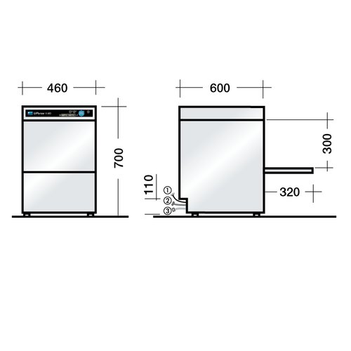 500x500 Meiko Upster U S Commercial Glass Washer Machine