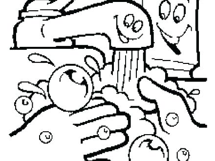 440x330 Wash Your Hands Coloring