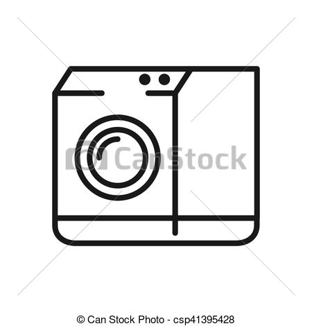 450x470 Washing Machine Vector Illustration Design