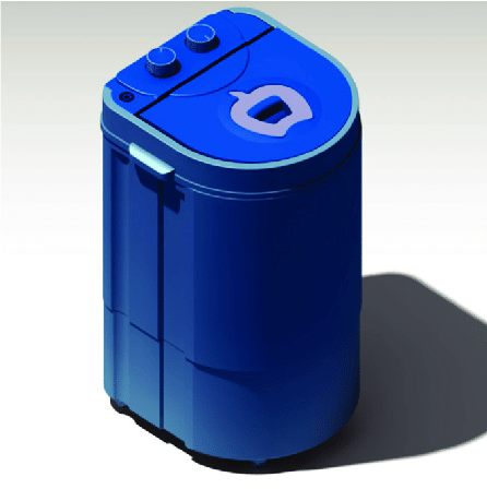 446x448 Cad Drawing Of Mini Washing Machine Download Scientific Diagram