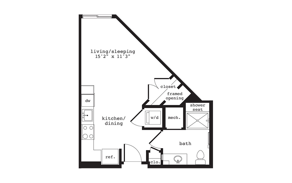 998x626 studio available studio, one, two bedroom apartments