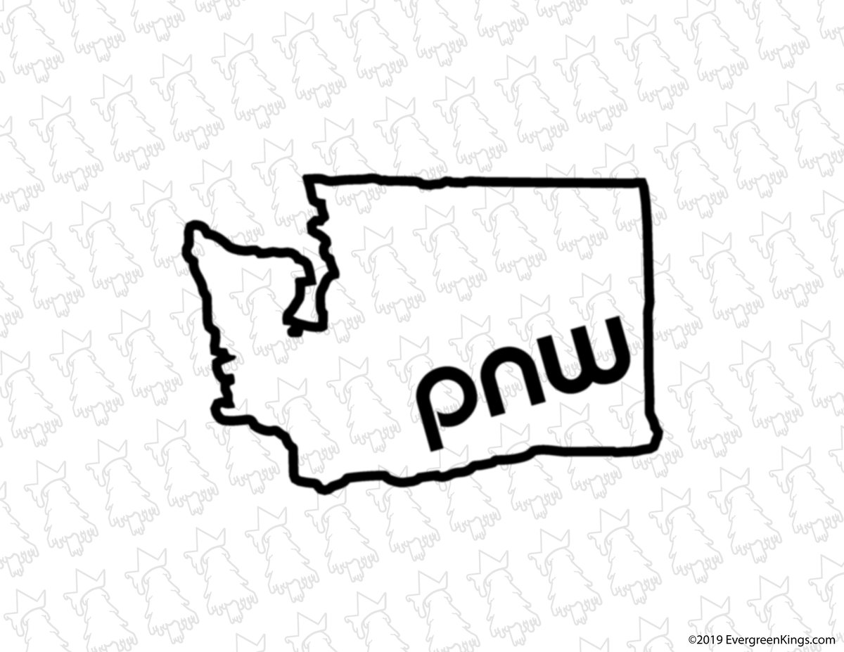 1200x927 Pnw Washington State Decal Northwest Royalty