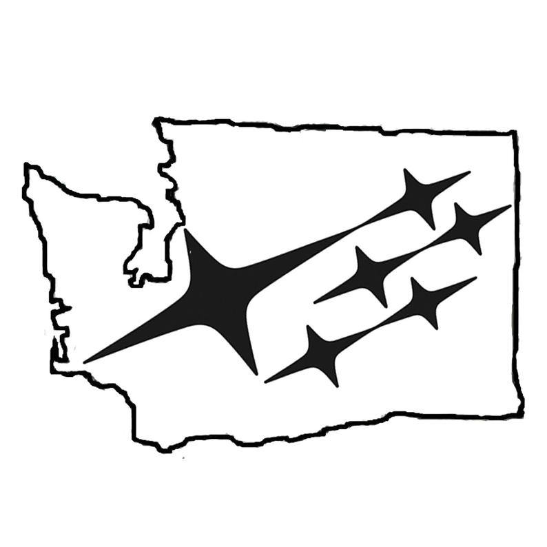 794x794 Washington State Subaru Outline Vinyl Decal Etsy