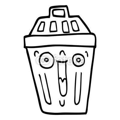 400x400 Line Drawing Cartoon Waste Bin Buy Photos Ap Images Detailview