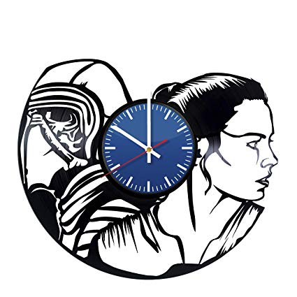 425x425 Kylo Ren And Rey Design Vinyl Record Wall Clock