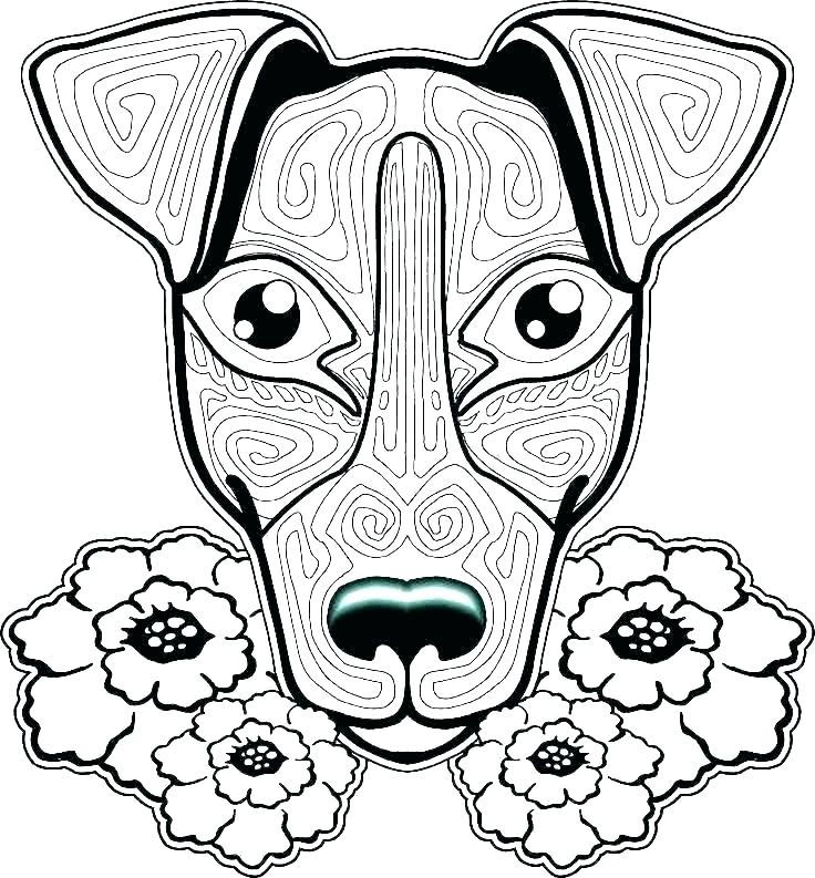 736x793 Dogs Coloring