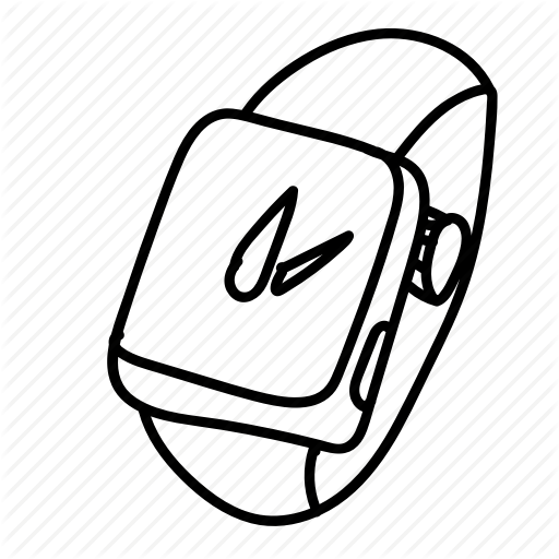 512x512 Apple Watch, Doodle, Drawing, Electronics, Gadget, Hand Drawn