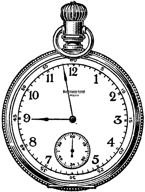 486x640 Watch Clipart Line Drawing