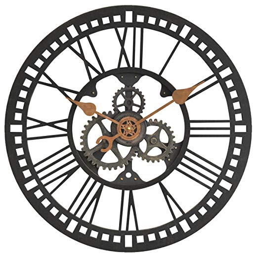 522x522 Firstime Roman Gear Wall Clock Home Kitchen