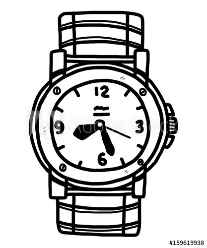 417x500 Huge Collection Of 'hand Watch Drawing' Download More Than