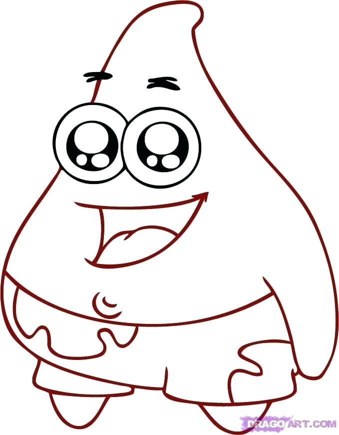 679x870 Drawing Patrick Easy To Draw Patrick Star Drawing Watch