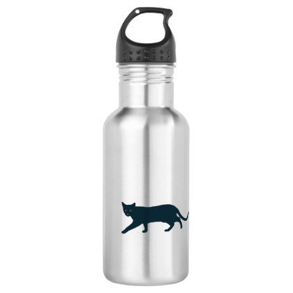 422x422 Cat Illustration Minimalism Stainless Steel Water Bottle Drawing