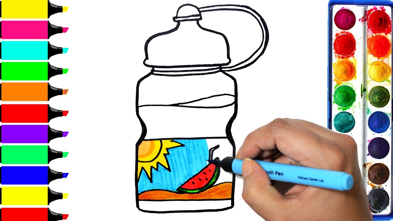 1280x720 Water Bottle Coloring