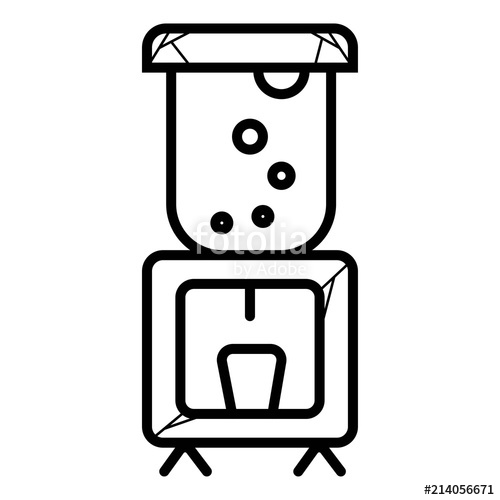 500x500 Vector Icon For Water Cooler Stock Image And Royalty Free Vector
