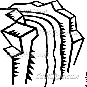 302x300 Water Fall Vector Clip Art