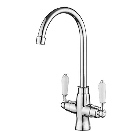 450x443 Sturdye Sink Faucet Mixer Water Tap Copper Double Put Hot Cold