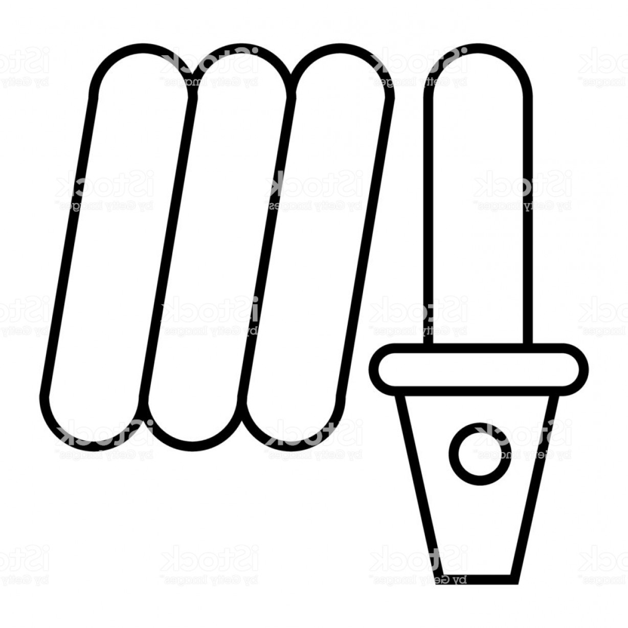 1228x1228 Fire Hose Thin Line Icon Water Rope Vector Illustration Isolated