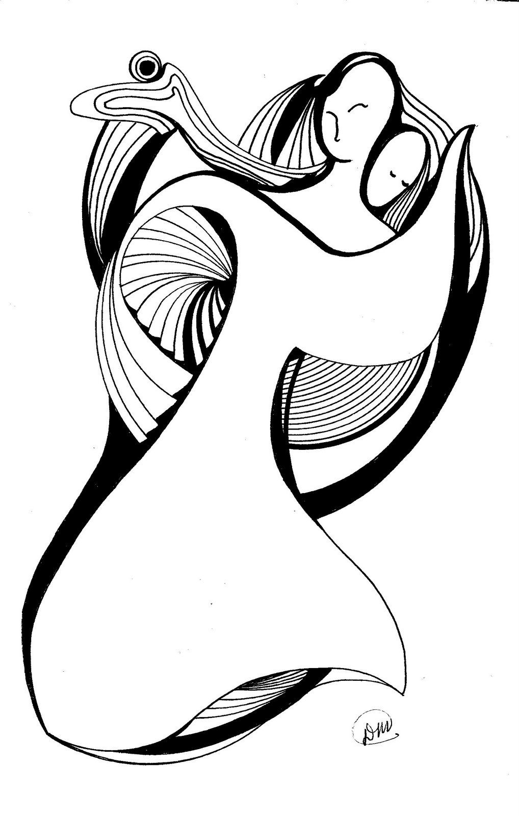 1018x1600 Abstract Pen Ink Drawing My Creative Spirit And Others I Want