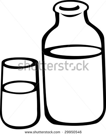 369x470 Collection Of 'glass Of Milk Drawing' Download More Than