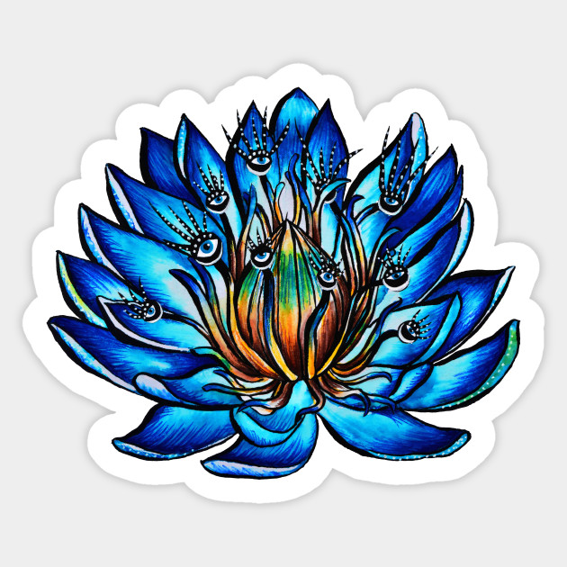 630x630 Blue Water Lily Flower Monster