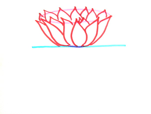 607x460 Watercolor Water Lilies Painting