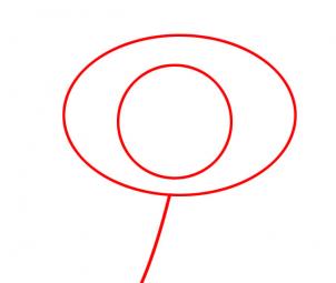 302x255 How To Draw A Water Lily, Step