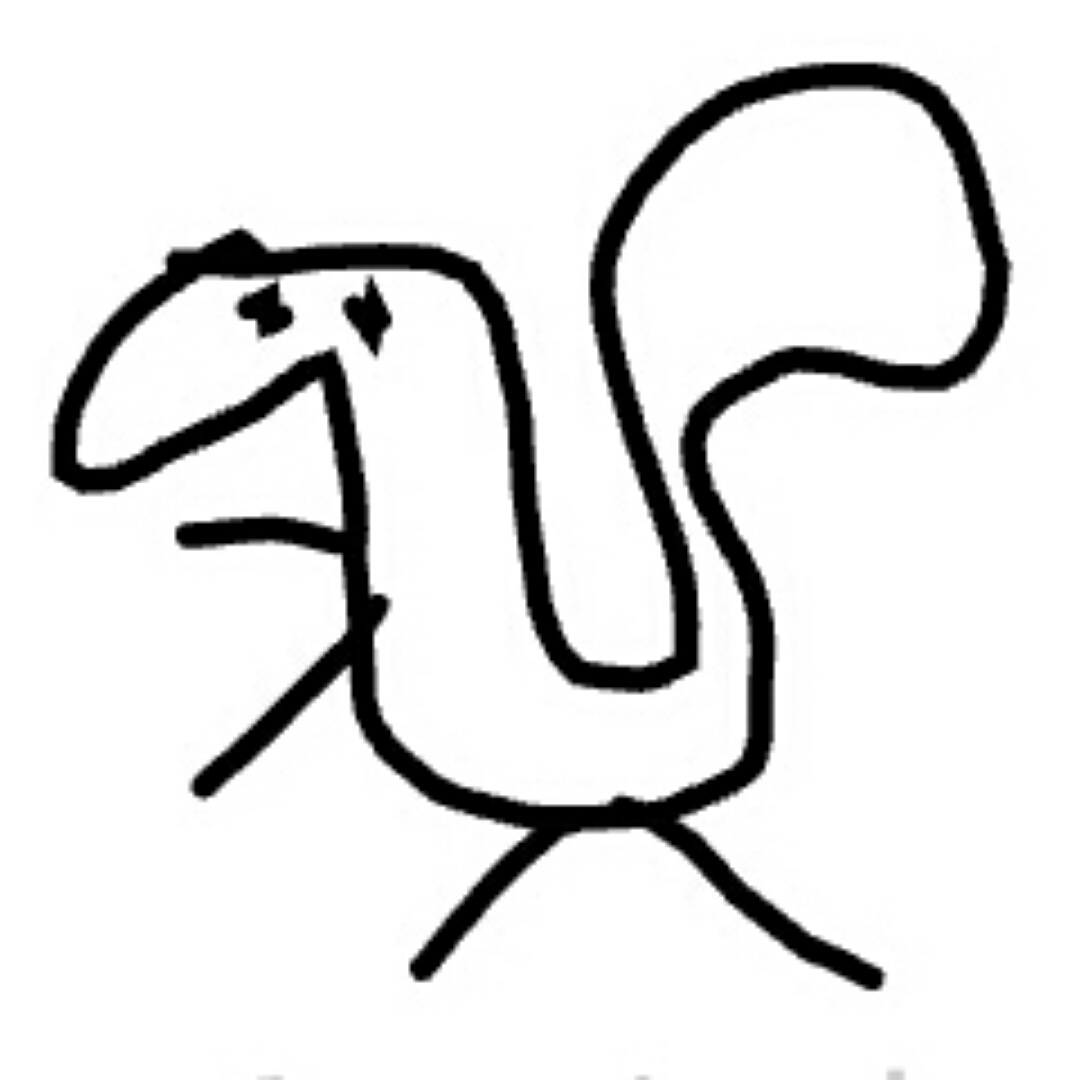 1080x1080 Water Lily Line Drawing