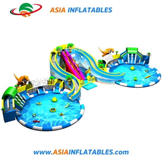 550x550 China Aqua Park Equipment Spongebob Inflatable Water Slide Pool