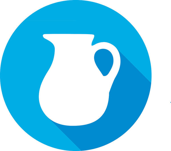 600x531 Round Water Pitcher Icon Art Print