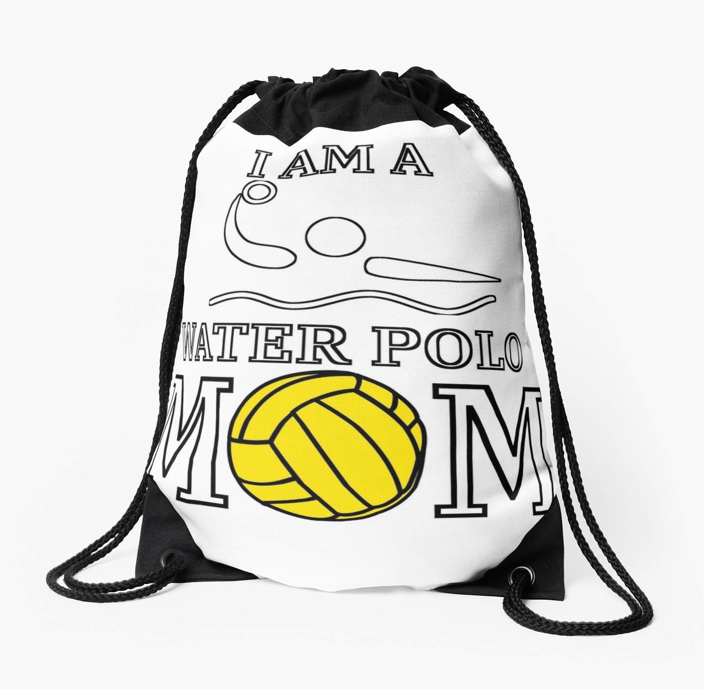 1435x1404 i am a water polo mom water polo mother t shirt drawstring bag